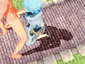 原神耽美-公子x重云激烈性爱-伪娘变装日本亚洲动漫游戏色情男同 gay porn indonesia sangetods