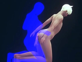 耽美伪娘-性感猫耳伪娘激烈性爱完整版-女装子日本亚裔动漫游戏同志色情 gay asian family porn