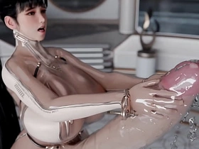 肥臀Ana肛交她的变性继女，Eve打飞机并把精液射满她的西装 chinese gay porn orgy